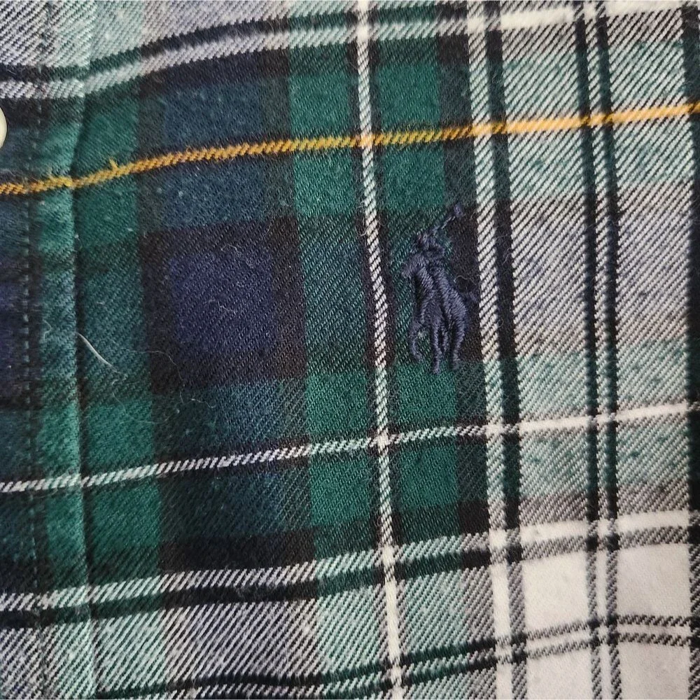 Ralph Lauren Performance Button Down Flannel Size 18 Months